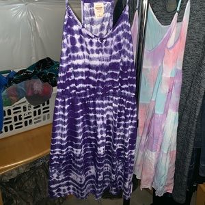 Purple tye dye dress